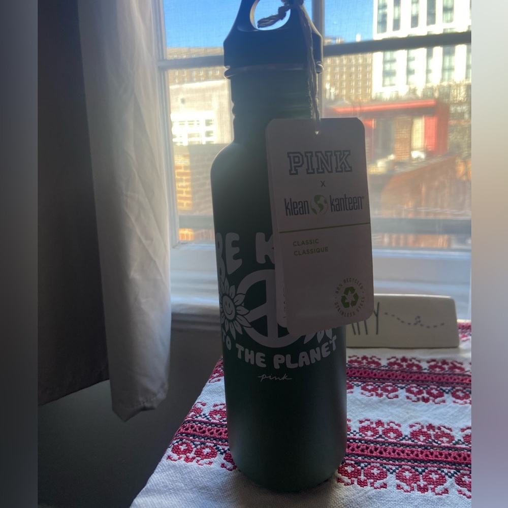Klean Kanteen Pink Stainless Steel Water Bottle